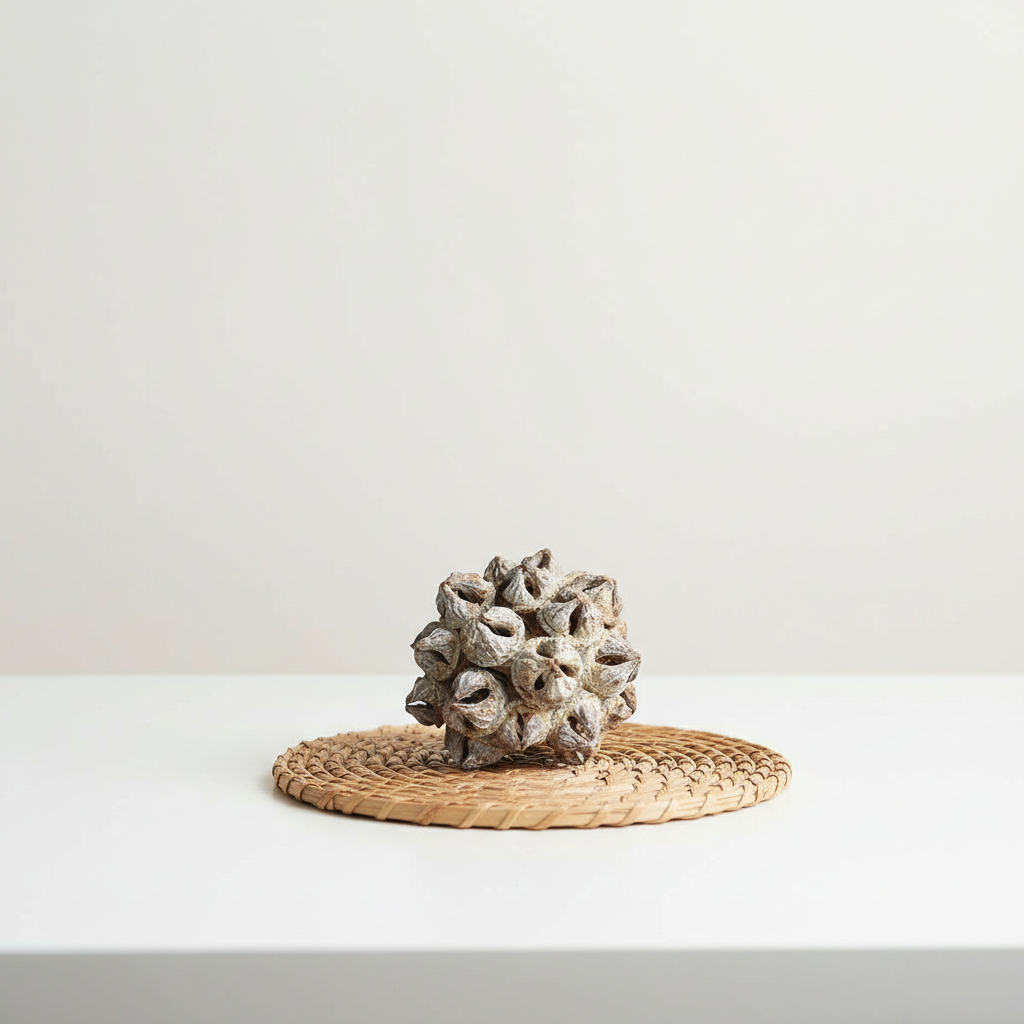 Eukalyptus Spidergums – bělený, sušený plod do květinových aranžmá a dekorací